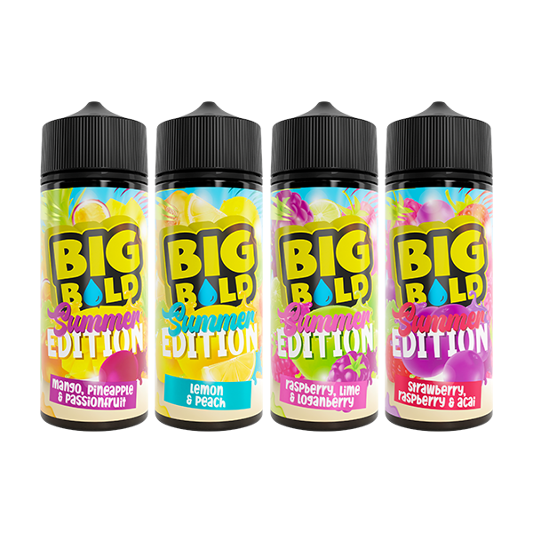 Bold Vape Juice Flavors Big Bold Summer Vibes Series 100ml E-liquid 70VG 30PG From Bold Vape Juice Flavors Big Bold Summer Vibes Series 100ml E-liquid 70VG 30PG From