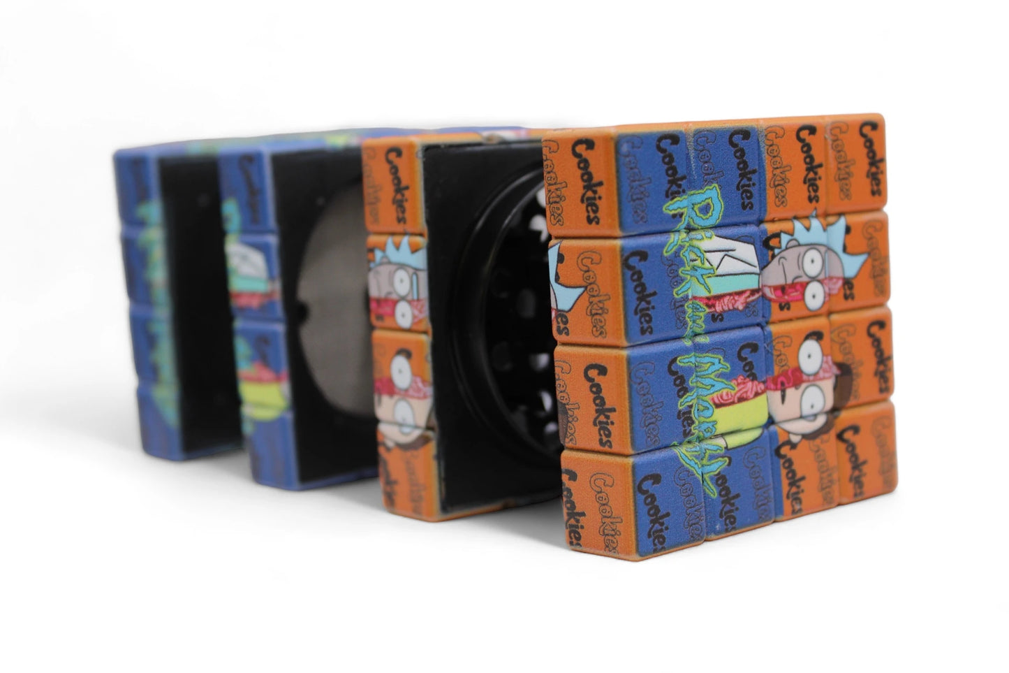 Cube Grinder Orange Blue 60x60mm