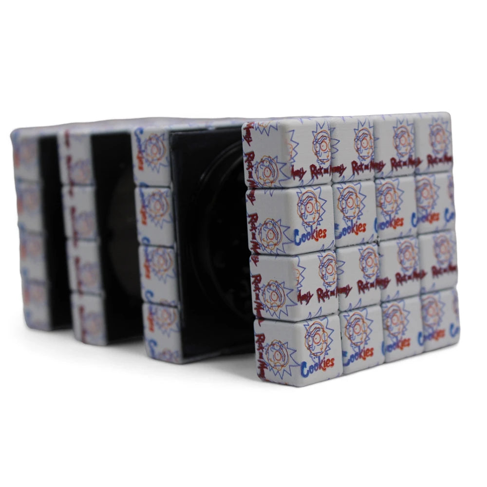 Cube Grinder White Blue 60x60mm