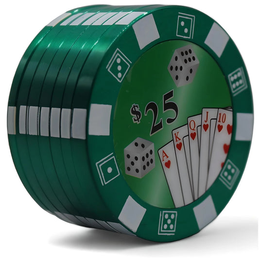 Poker Chip Green 50x35mm