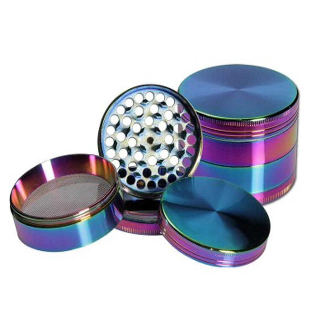 Petrol/Oil Coloured 4 Part 60mm Metal Grinder