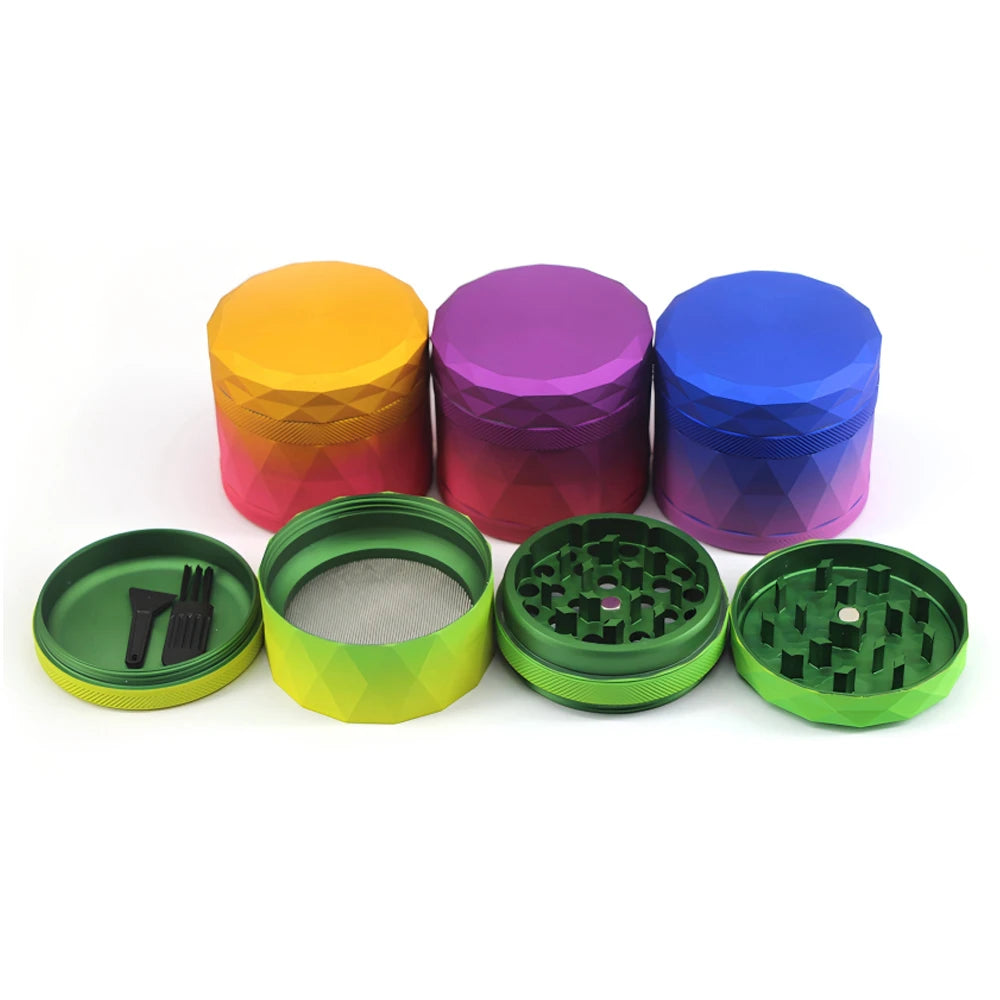Metal 4 Part 40mm MATT COLOUR BLEND Grinders