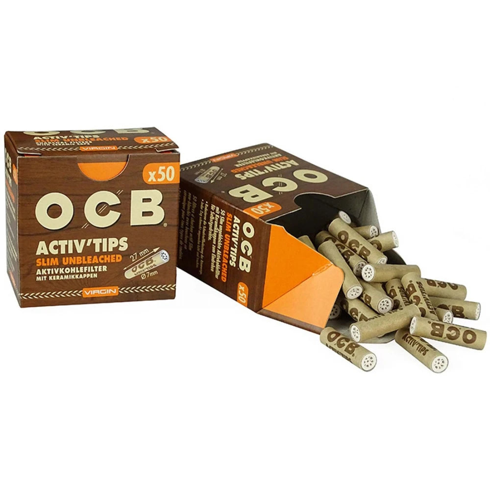OCB Virgin ACTIV Charcoal Filter 50’s