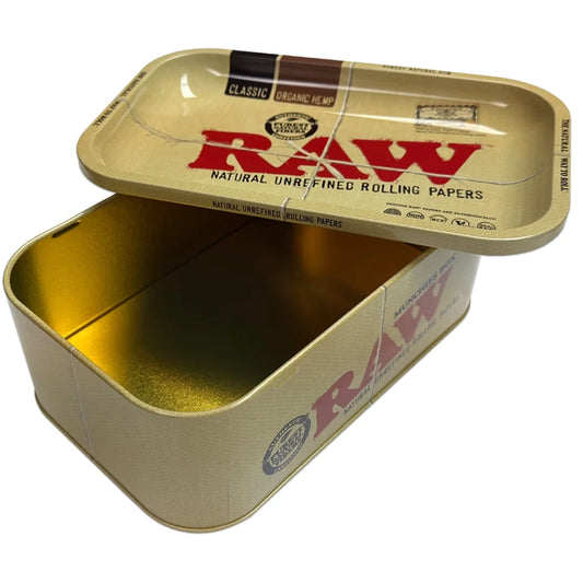 Raw Munchies Box/Tin With Tray/lid