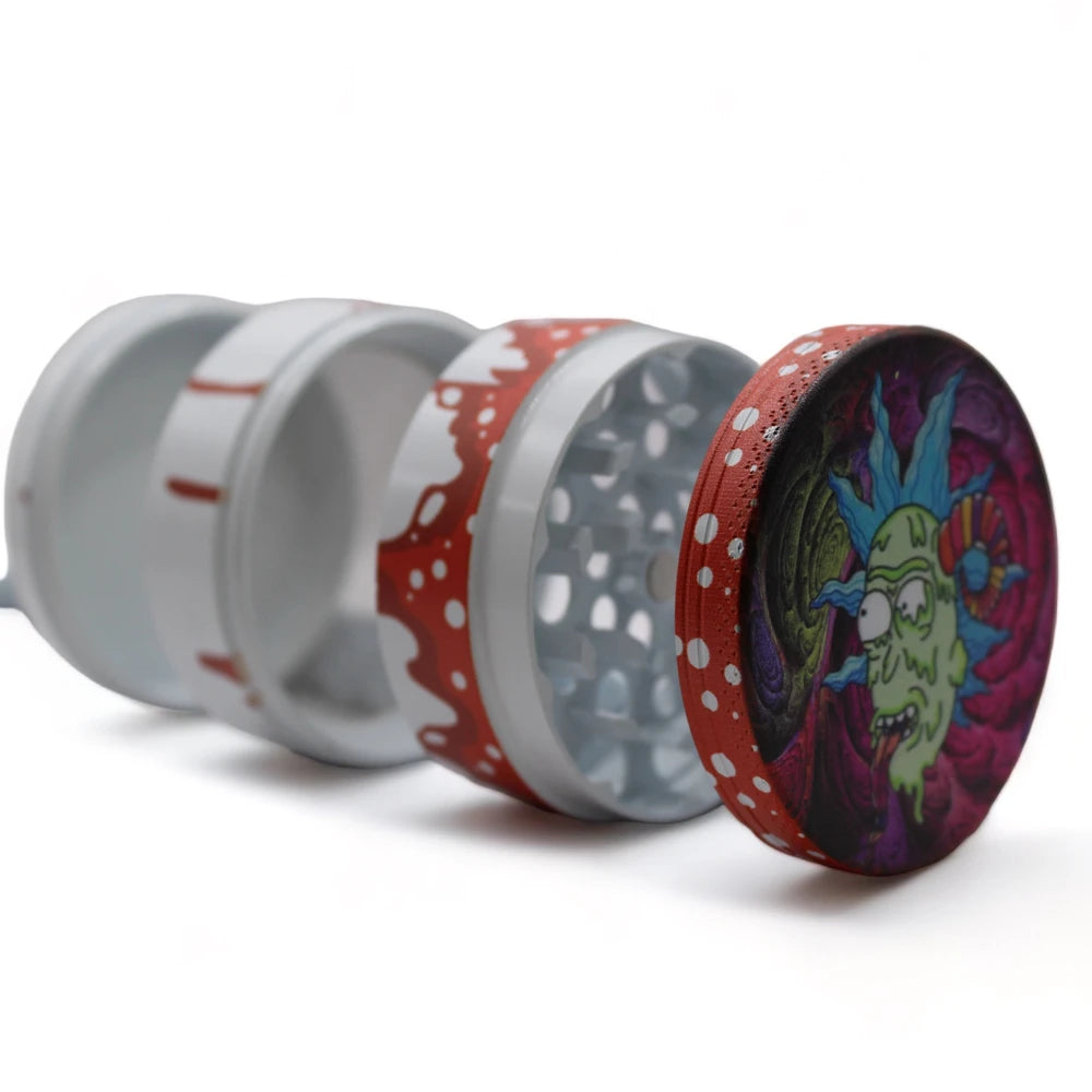 Rick/Morty 4part 50x43mm Red