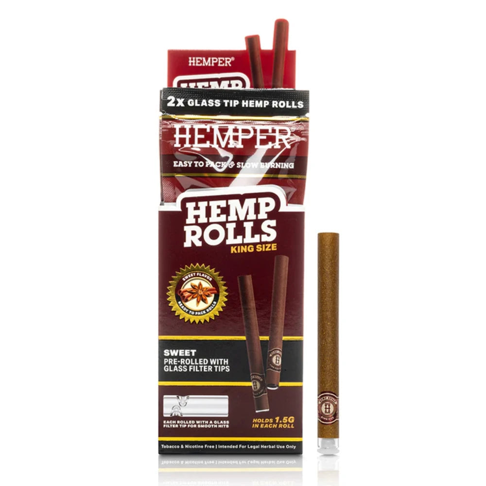 Hemper Hemp Rolls With Glass Tips From £2.60