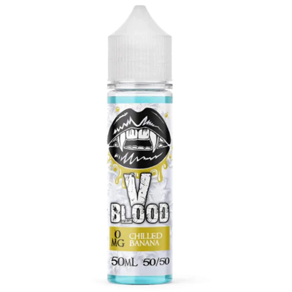 v blood e liquid  banana ice 50ml 50/50 mix