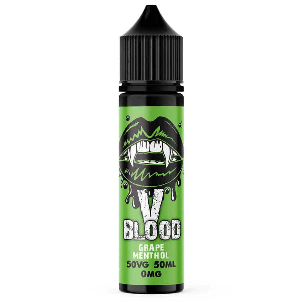 v blood e liquid grape menthol 50ml 50/50 mix