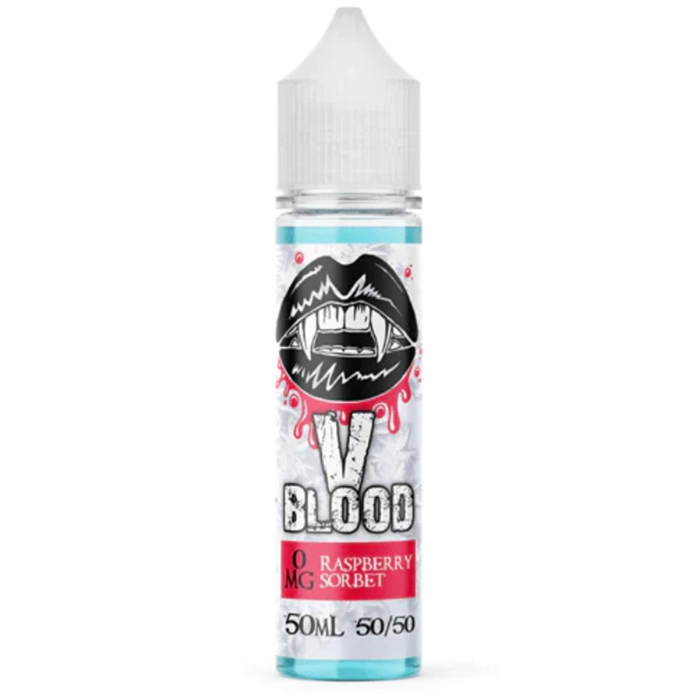 v blood e liquid raspberry ice 50ml 50/50 mix