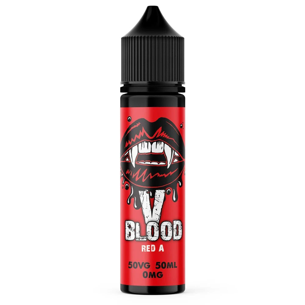 v blood e liquid red a  50ml 50/50 mix