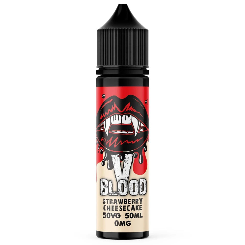 v blood e liquid strawberry cheese cake 50ml 50/50 mix