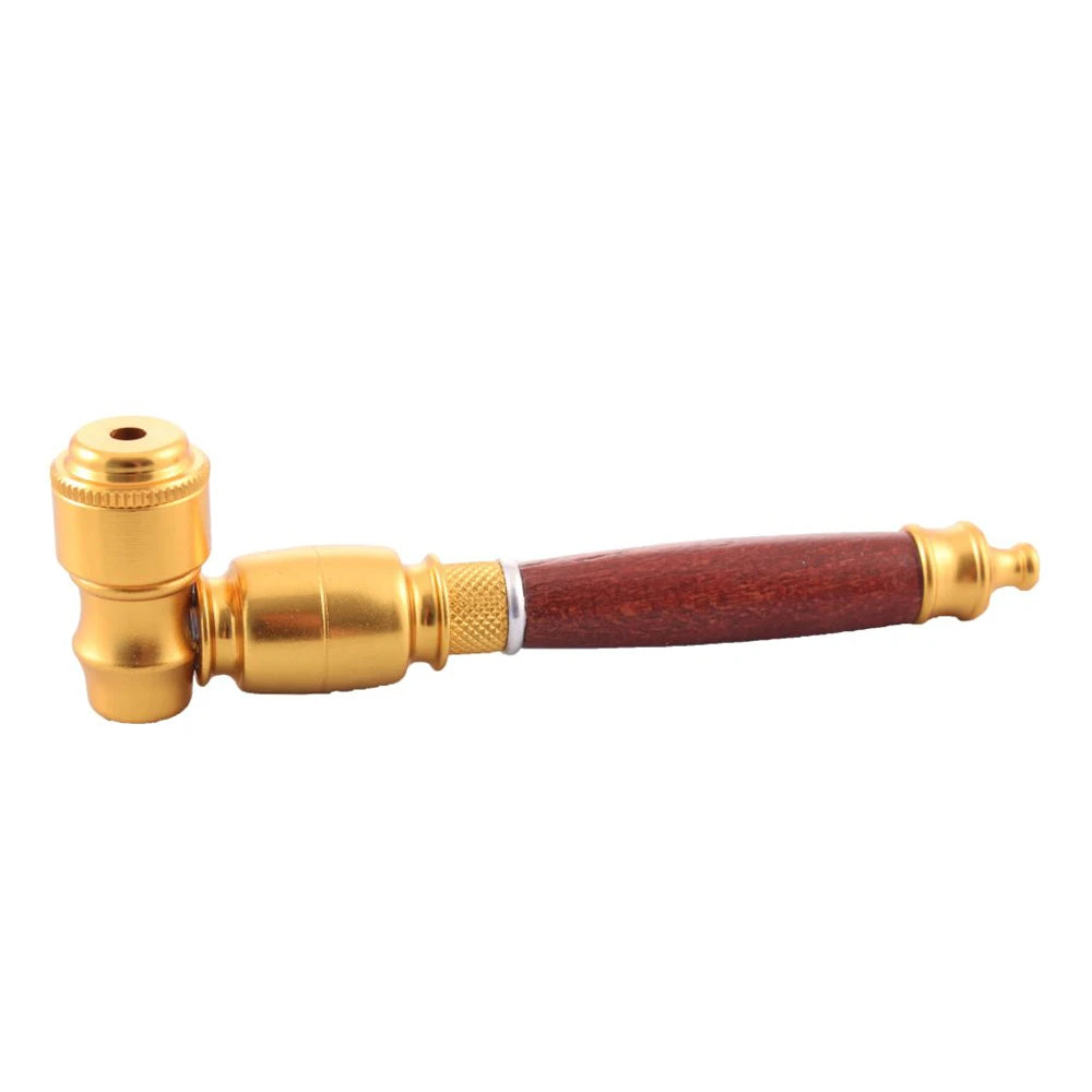 Wood & Gold Aluminium Pipe