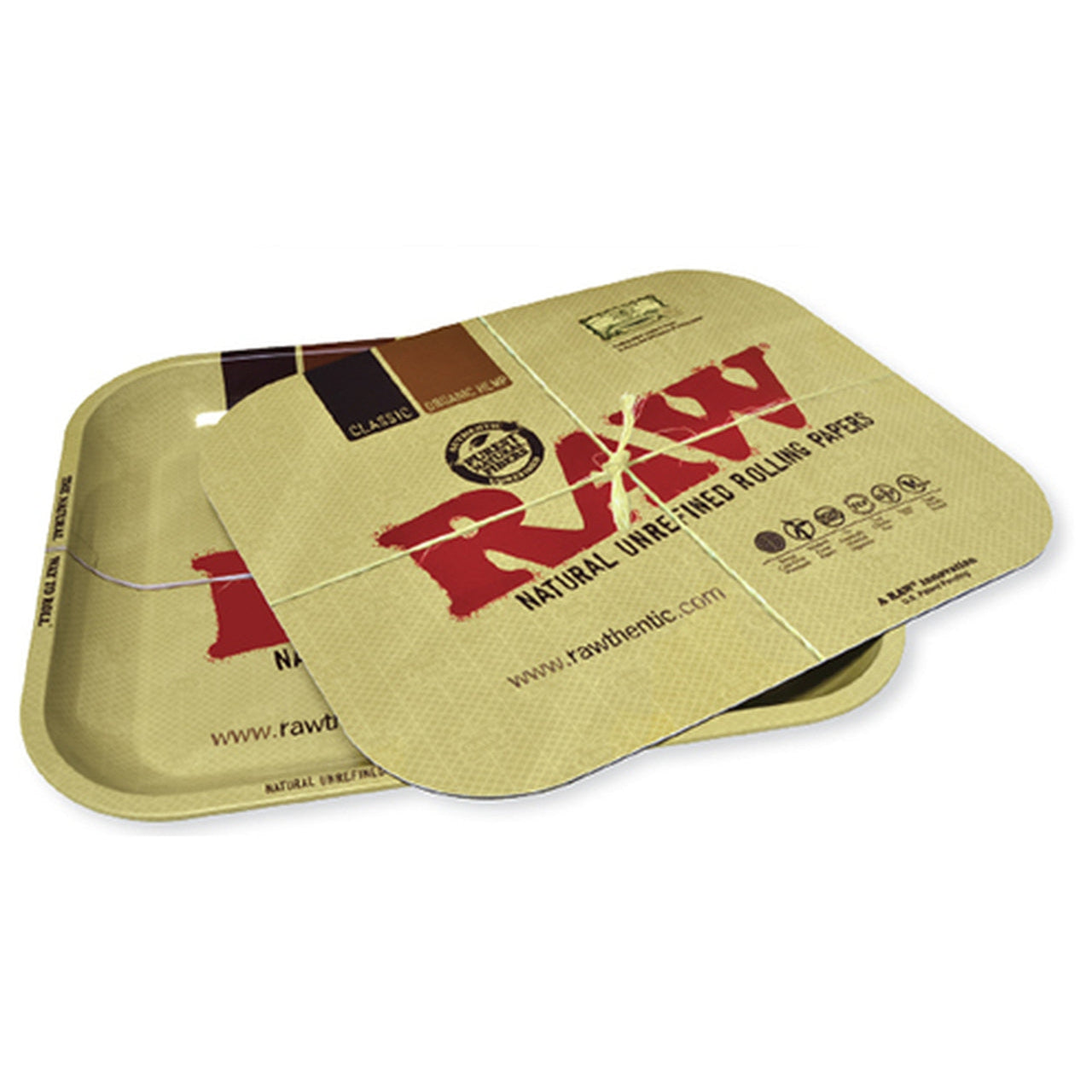 Raw Metal Rolling Tray Large 13.5" X 11'