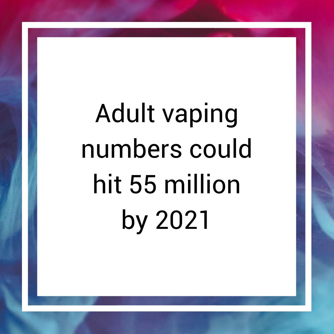 Adult vaping numbers could hit 55 million by 2021