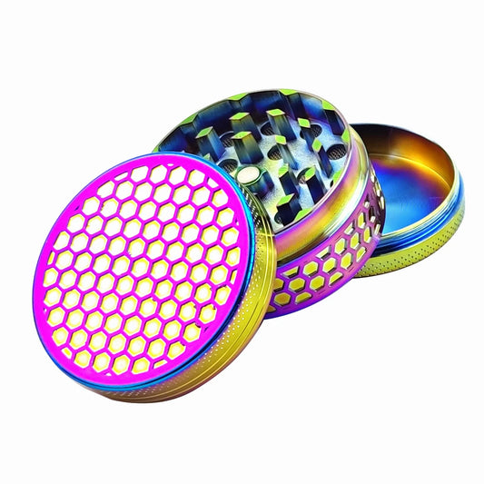 3 Part 50mm Honeycomb Metal Grinder