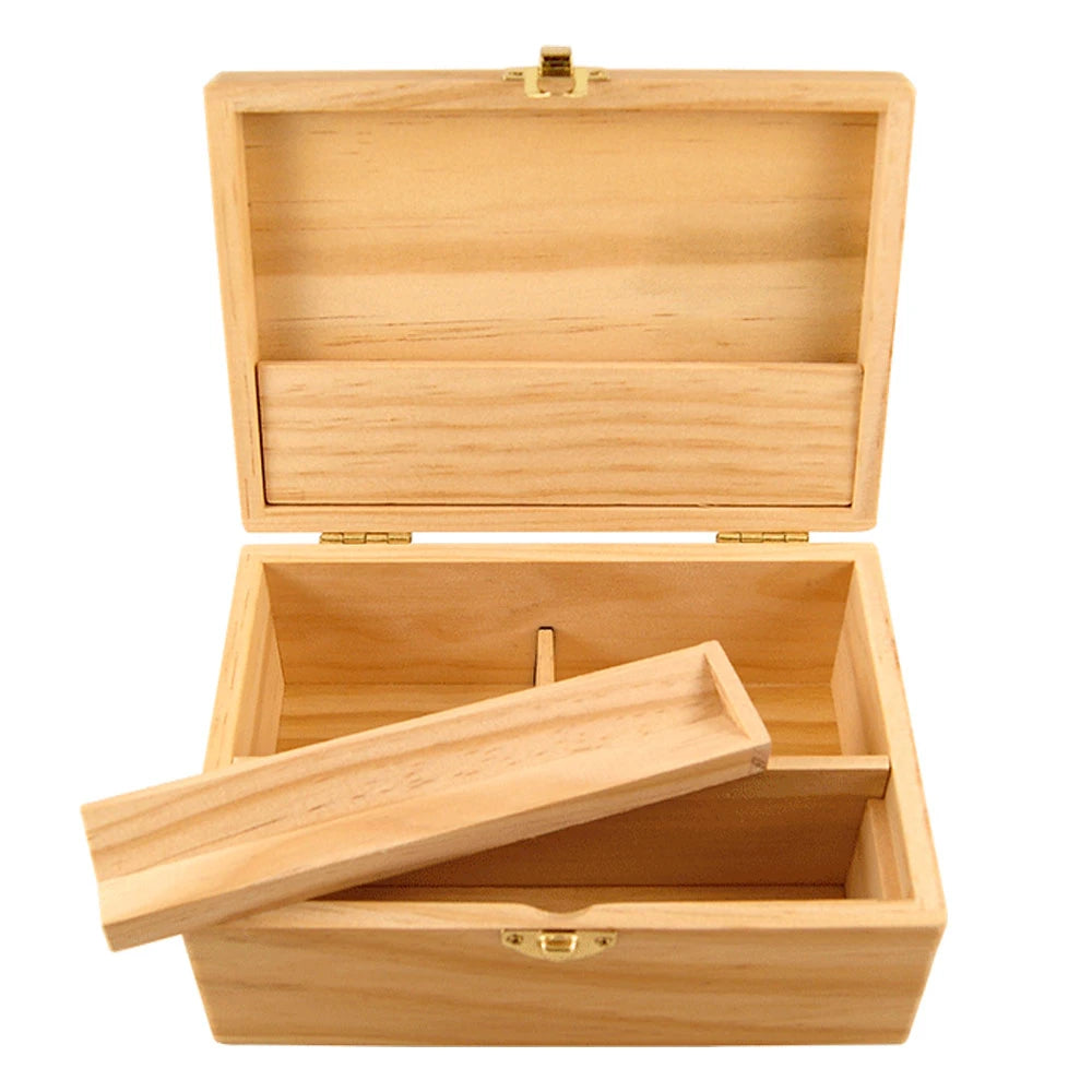 Deluxe Wooden Rolling Box Medium