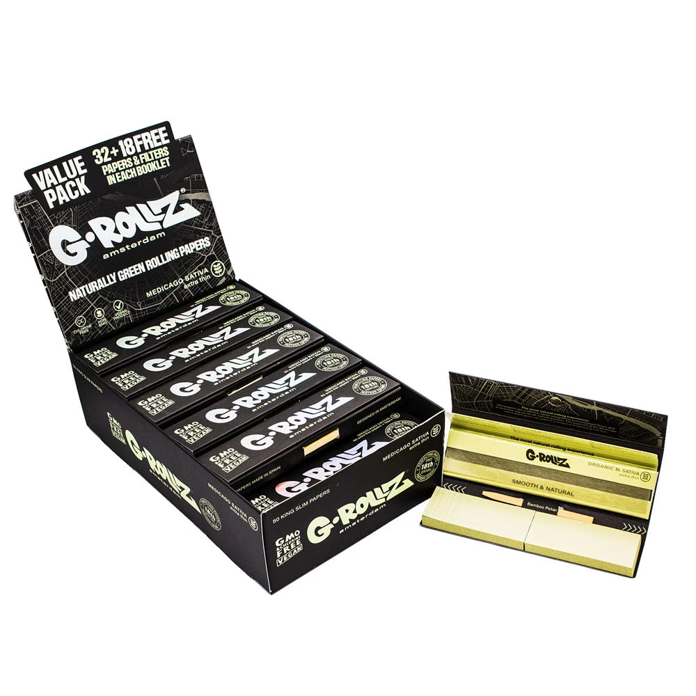 G-Rollz Black Medicago SATIVA KS Papers + Tips