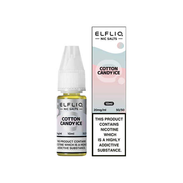 ELFLIQ By Elf Bar 10mg Nic Salt From £2.18 cotton candy ice 