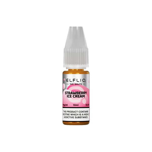 ELFLIQ By Elf Bar 10mg Nic Salt From £2.18 strawberry ice cream