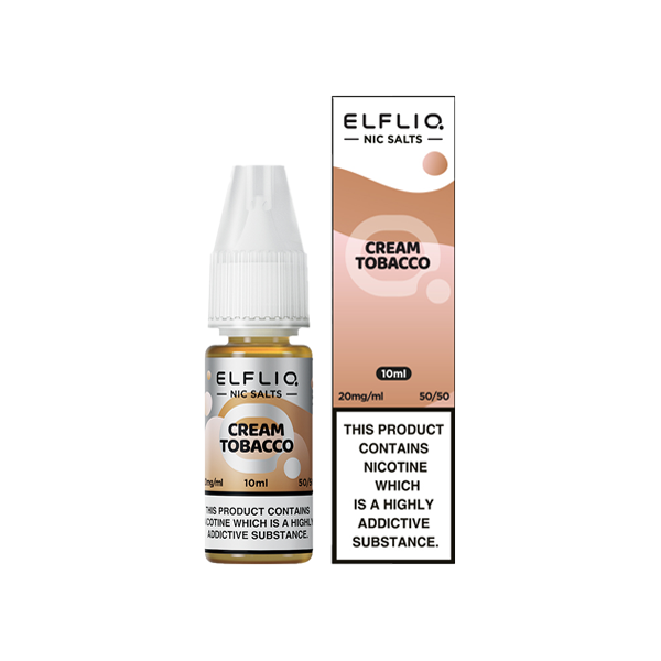 ELFLIQ By Elf Bar 10mg Nic Salt From £2.18 cream tobacco