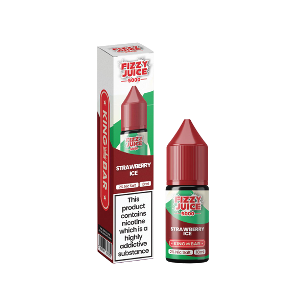 Fizzy Juice King Bar 10mg Nic Salts from £1.80 strawberry ice 