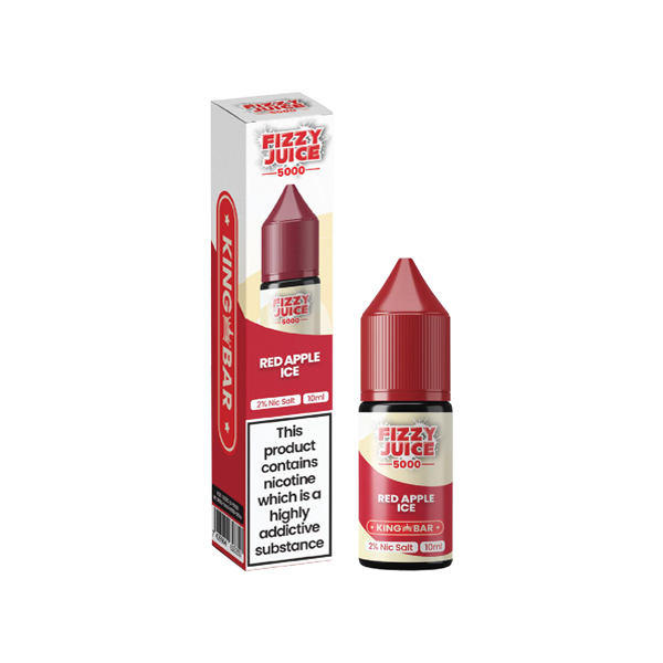 Fizzy Juice King Bar 10mg Nic Salts from £1.80 red apple ice 