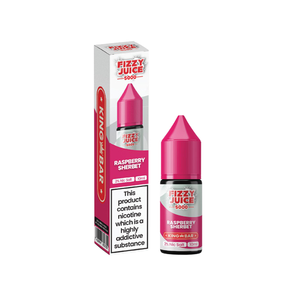 Fizzy Juice King Bar 10mg Nic Salts from £1.80 raspberry sherbet