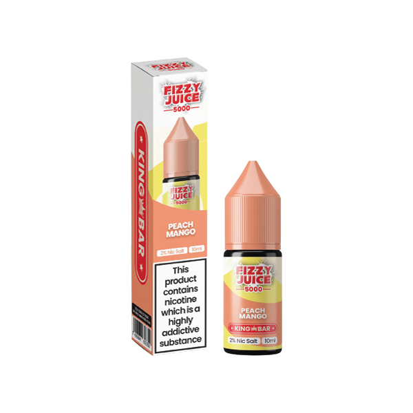 Fizzy Juice King Bar 10mg Nic Salts from £1.80 peach mango