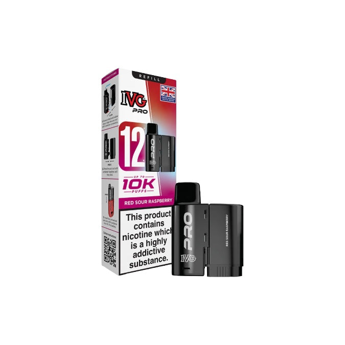 10mg IVG Pro 12 Refill Pods 10000 Puffs  From £6.04