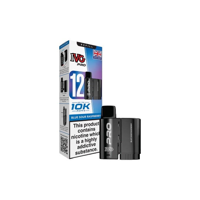 10mg IVG Pro 12 Refill Pods 10000 Puffs  From £6.04