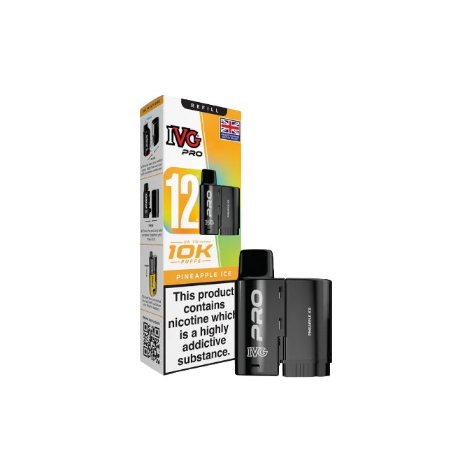 10mg IVG Pro 12 Refill Pods 10000 Puffs  From £6.04