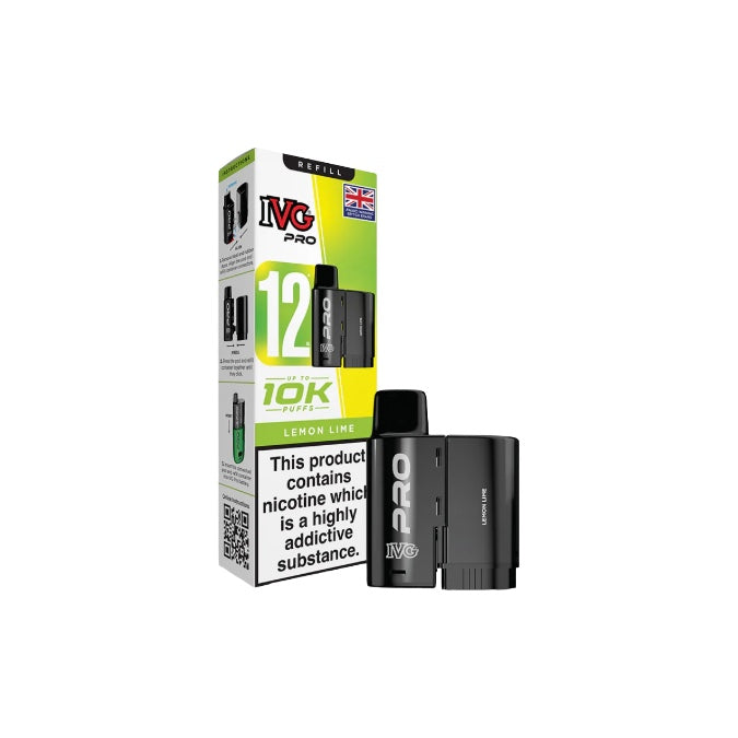 10mg IVG Pro 12 Refill Pods 10000 Puffs  From £6.04