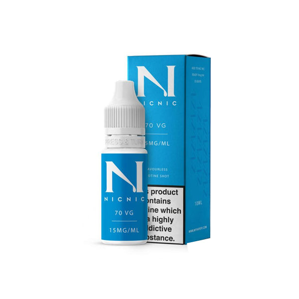 15mg Nic Nic Flavourless Nicotine Shot 10ml 70VG From 86p