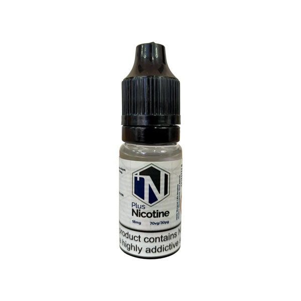 18mg Plus Nicotine Flavourless Nicotine Shot 10ml (70VG) From 86p