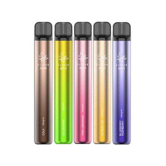 ELF Bar 600 V2 Disposable Vaping From £3.54