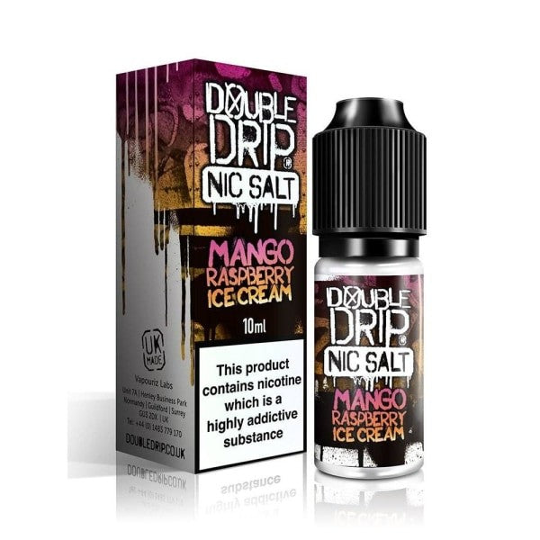 Double Drip 20mg Nic Salts From £2.31 mango raspberry ice cream 