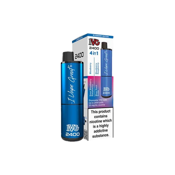 20mg I VG 2400 Disposable Vapes 2400 Puffs - 4 in 1 Multi-Edition From £11.16