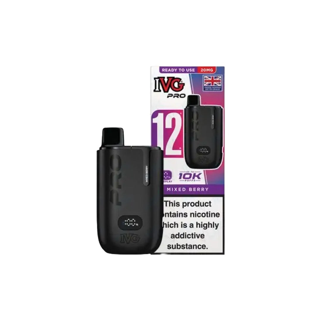 I VG Pro 12 Prefilled Pod Vape Kit 10000 Puffs 20mg  From £8.25