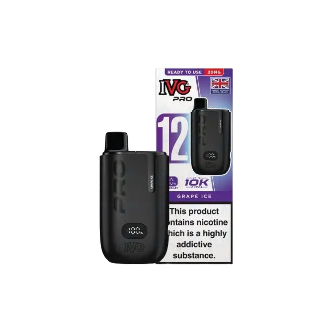 I VG Pro 12 Prefilled Pod Vape Kit 10000 Puffs 20mg  From £8.25