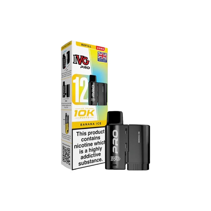 20mg IVG Pro 12 Refill Pod Pack 10000 Puffs From £6.04