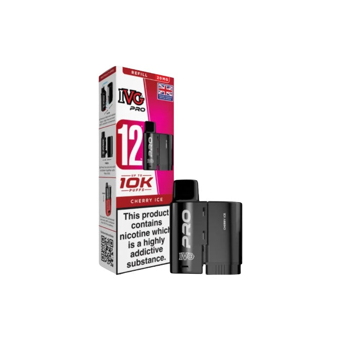 20mg IVG Pro 12 Refill Pod Pack 10000 Puffs From £6.04