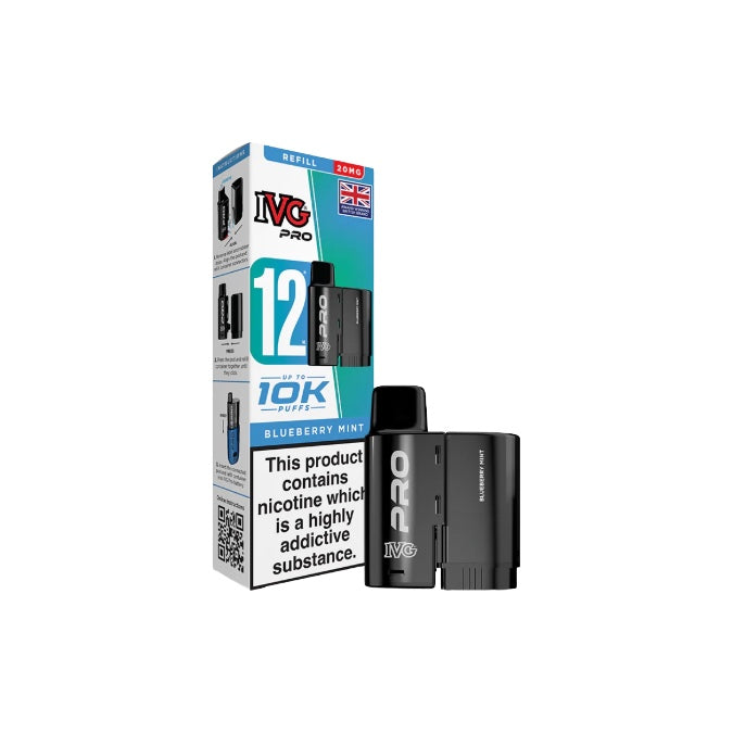 20mg IVG Pro 12 Refill Pod Pack 10000 Puffs From £6.04