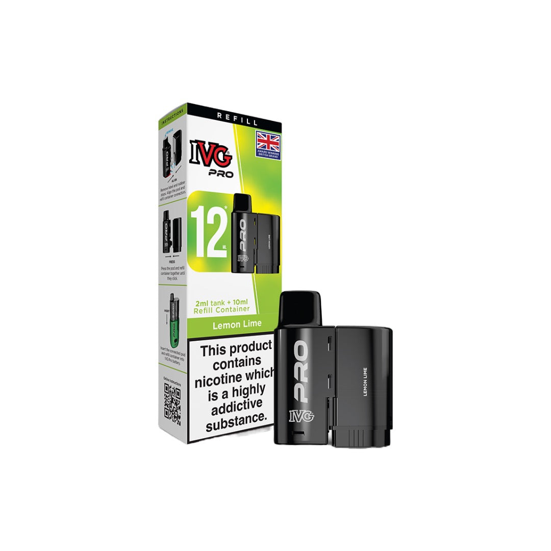 20mg IVG Pro 12 Refill Pod Pack 10000 Puffs From £6.04