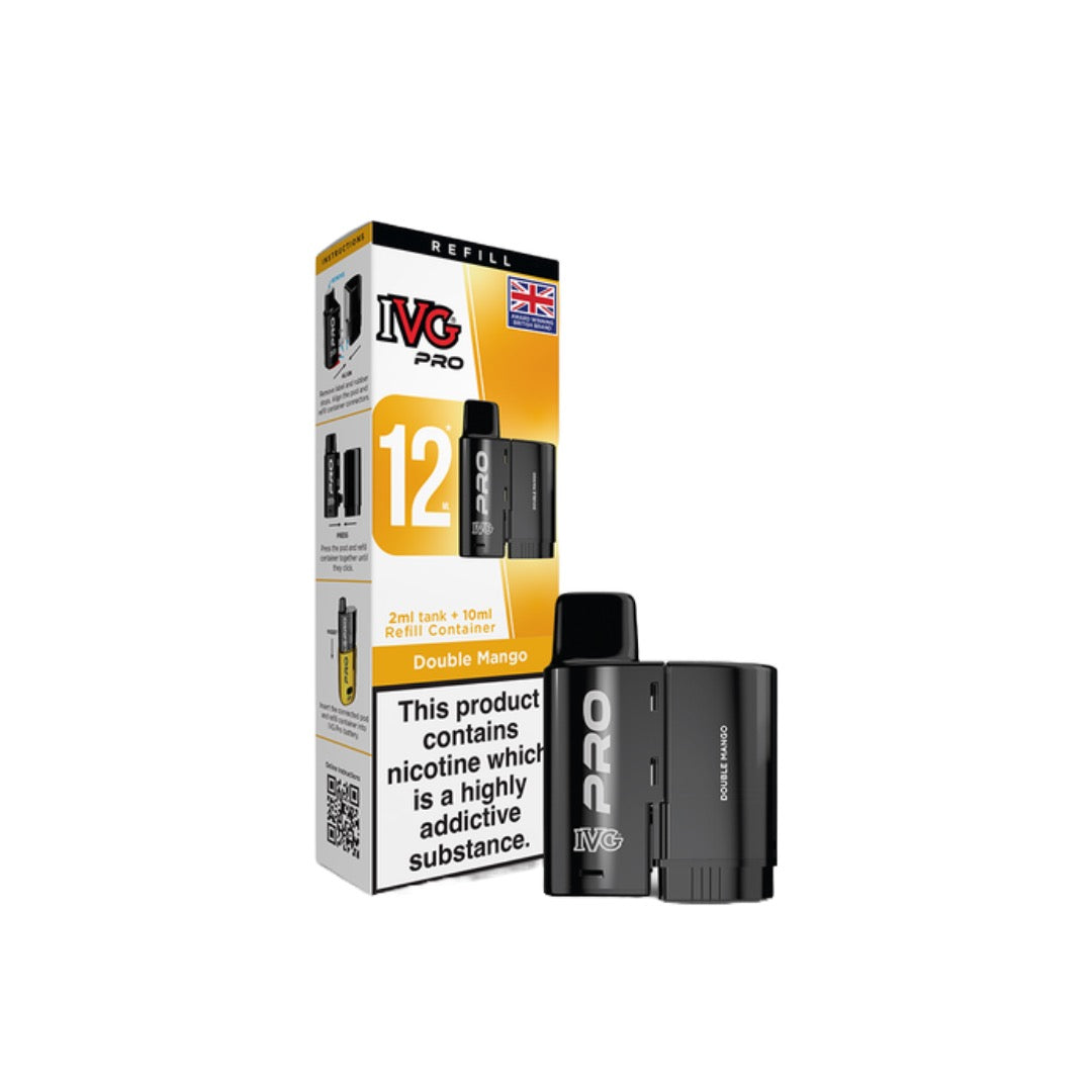 20mg IVG Pro 12 Refill Pod Pack 10000 Puffs From £6.04
