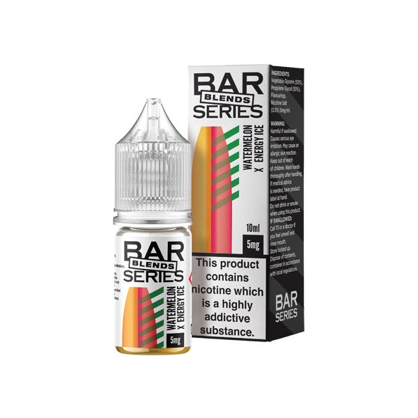 Bar Series Blends 5mg Nic Salts From £1.80  watermelon X energy ice 