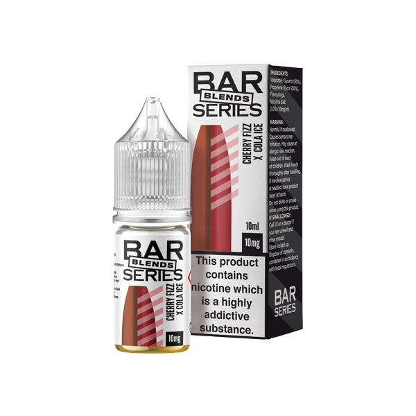 Bar Series Blends 10mg Nic Salts From £1.80  cherry fizz X cola ice 