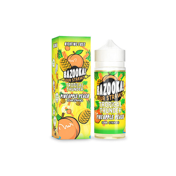 Bazooka Sour Straws 100ml 70VG 30PG pineapple peach