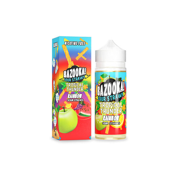 Bazooka Sour Straws 100ml 70VG 30PG rainbow