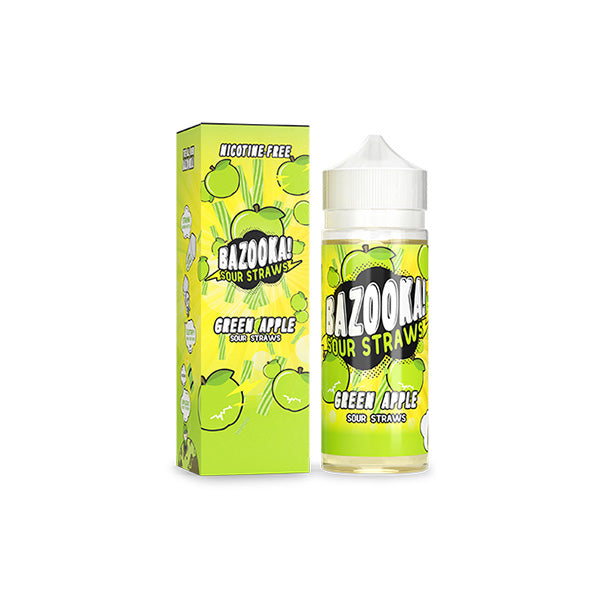 Bazooka Sour Straws 100ml 70VG 30PG green apple