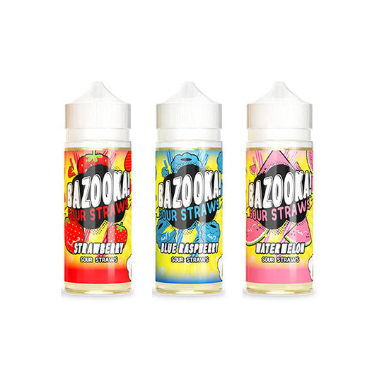 Bazooka Sour Straws 100ml 70VG 30PG From £12.56